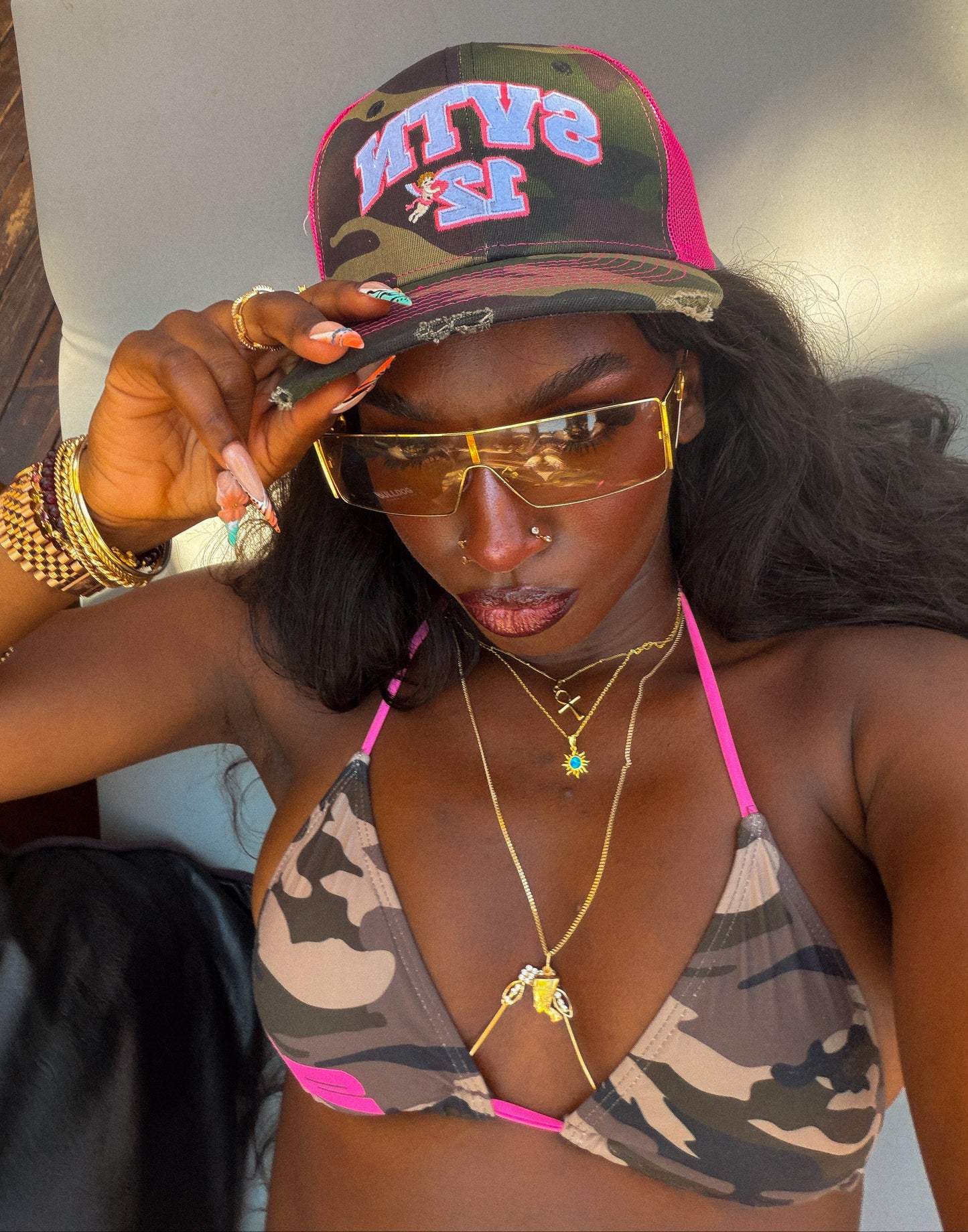 Pink Recon Trucker Cap